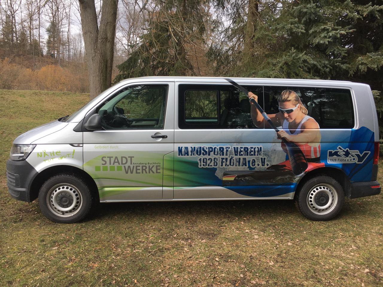 Neuer Vereinsbus auf dem Gelände eingetroffen