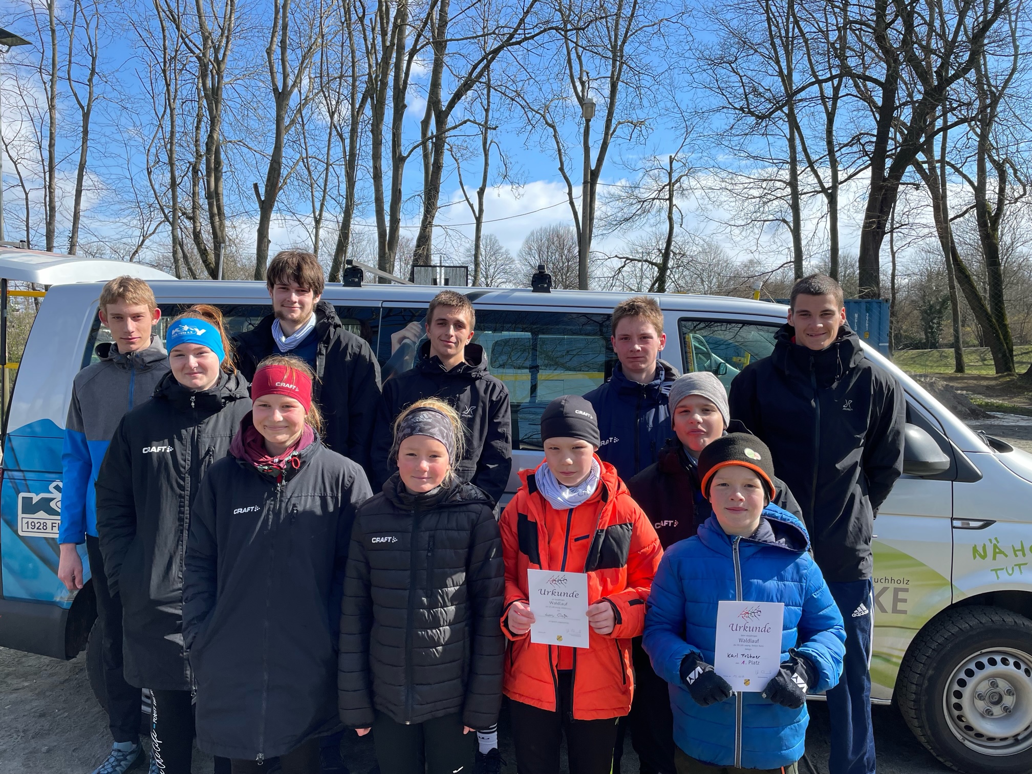 Waldlauf und 1. Kadertest in Leipzig